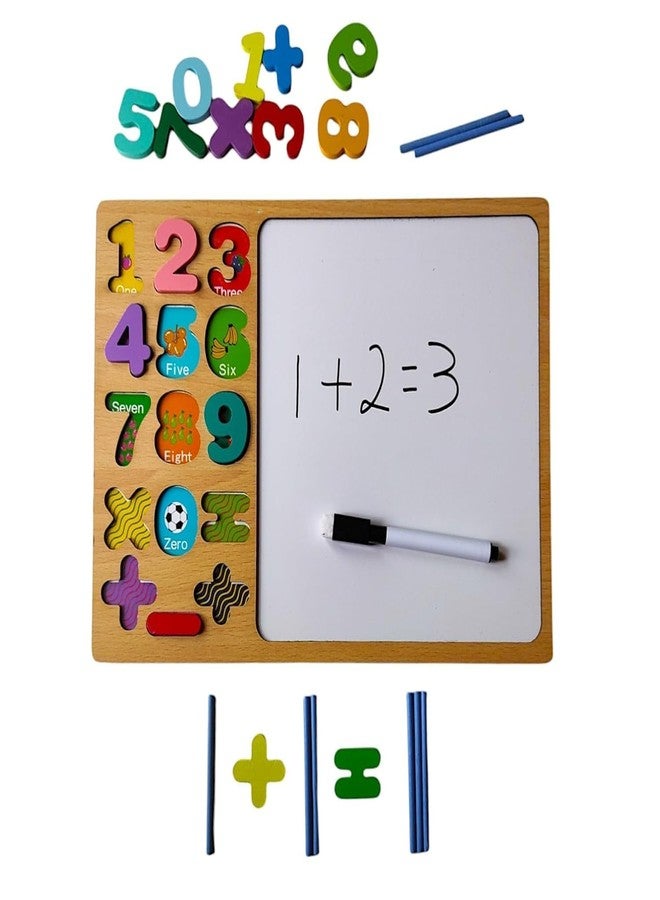 PIXELERA 0 to 9 Puzzle With Shapes | Educational Puzzle for Memory & Motor Skills Alphabet Construction Toys For Kids | Multi Activity Toys For Age Group Of 3 To 5 Year | Wooden Hexagon Puzzle for Kid - Image 3